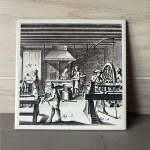 Vintage Climax Molybdenum USA Industrial Revolution Decorative Tile Trivet